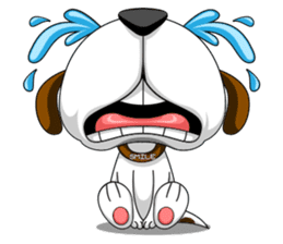 Smiling Dog / English Version sticker #7484007