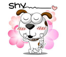 Smiling Dog / English Version sticker #7484011