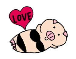 Rabbit  Sometimes  Pig. sticker #7484387