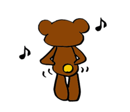 Hot pudding bear sticker #7484882