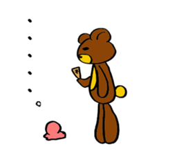 Hot pudding bear sticker #7484883