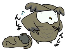 Two  owls  2 sticker #7485023