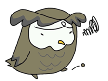 Two  owls  2 sticker #7485024