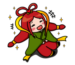 Japanese god & dragon:Good luck stamps!! sticker #7485503