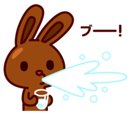 Chocolate Rabbit Pulpy 2 sticker #7486350