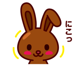 Chocolate Rabbit Pulpy 2 sticker #7486354