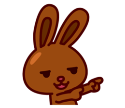 Chocolate Rabbit Pulpy 2 sticker #7486355