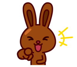 Chocolate Rabbit Pulpy 2 sticker #7486358