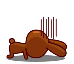 Chocolate Rabbit Pulpy 2 sticker #7486360