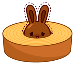 Chocolate Rabbit Pulpy 2 sticker #7486365