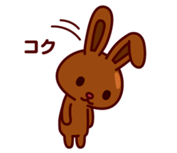 Chocolate Rabbit Pulpy 2 sticker #7486372