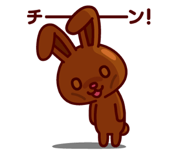 Chocolate Rabbit Pulpy 2 sticker #7486379