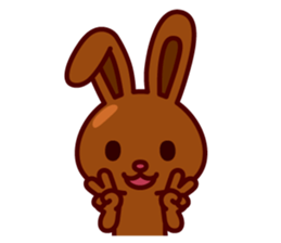 Chocolate Rabbit Pulpy 2 sticker #7486381
