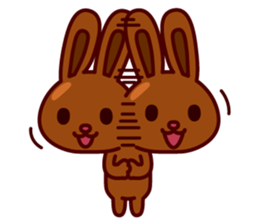 Chocolate Rabbit Pulpy 2 sticker #7486382