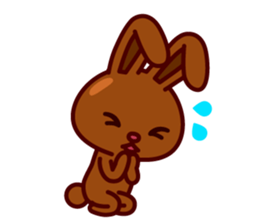 Chocolate Rabbit Pulpy 2 sticker #7486383