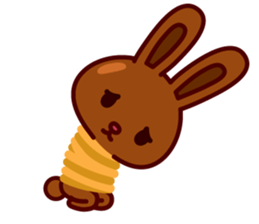 Chocolate Rabbit Pulpy 2 sticker #7486384