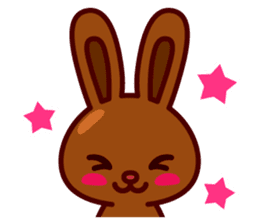 Chocolate Rabbit Pulpy 2 sticker #7486387