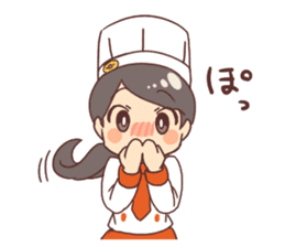 Pastry chef girl sticker #7486393