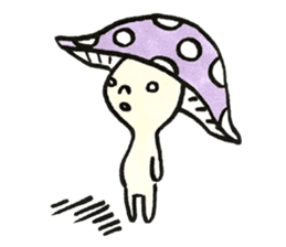 The Light Purple Mushroom sticker #7486549
