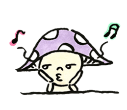 The Light Purple Mushroom sticker #7486550