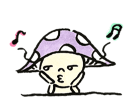 The Light Purple Mushroom sticker #7486550