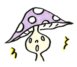 The Light Purple Mushroom sticker #7486552