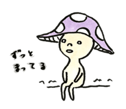 The Light Purple Mushroom sticker #7486558