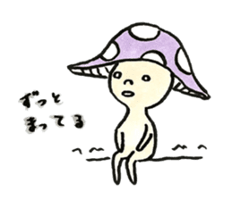 The Light Purple Mushroom sticker #7486558