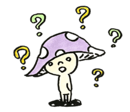 The Light Purple Mushroom sticker #7486559
