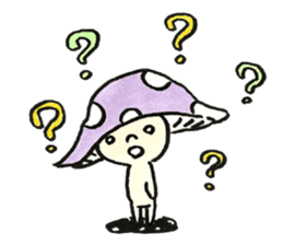 The Light Purple Mushroom sticker #7486559