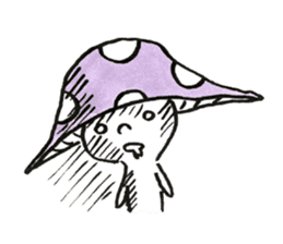 The Light Purple Mushroom sticker #7486560