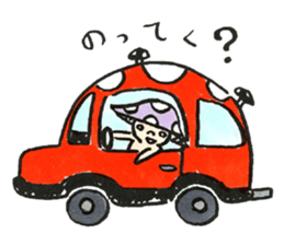 The Light Purple Mushroom sticker #7486563