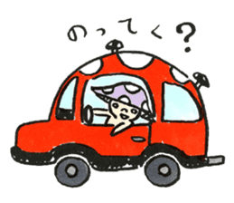 The Light Purple Mushroom sticker #7486563