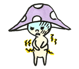 The Light Purple Mushroom sticker #7486566