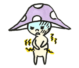 The Light Purple Mushroom sticker #7486566