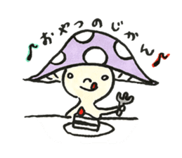 The Light Purple Mushroom sticker #7486573