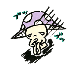 The Light Purple Mushroom sticker #7486586