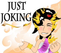 Lai Kanok Cartoon thai v.four girl sticker #7487012