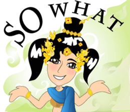 Lai Kanok Cartoon thai v.four girl sticker #7487022