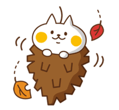 Nyanko sticker[Autumn] sticker #7487806
