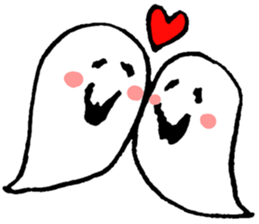 Ghost and Cat sticker #7487908