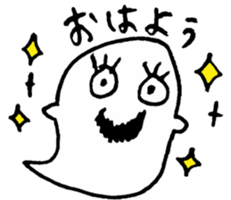 Ghost and Cat sticker #7487944