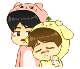 Littleoh and littlebyun sticker #7488117