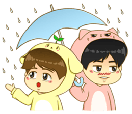 Littleoh and littlebyun sticker #7488118