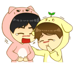 Littleoh and littlebyun sticker #7488122