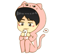 Littleoh and littlebyun sticker #7488125