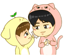 Littleoh and littlebyun sticker #7488131