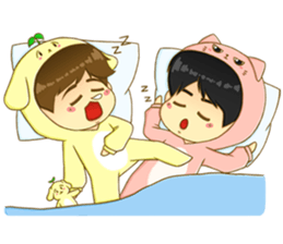 Littleoh and littlebyun sticker #7488139