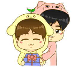 Littleoh and littlebyun sticker #7488141