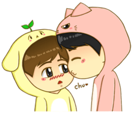 Littleoh and littlebyun sticker #7488143
